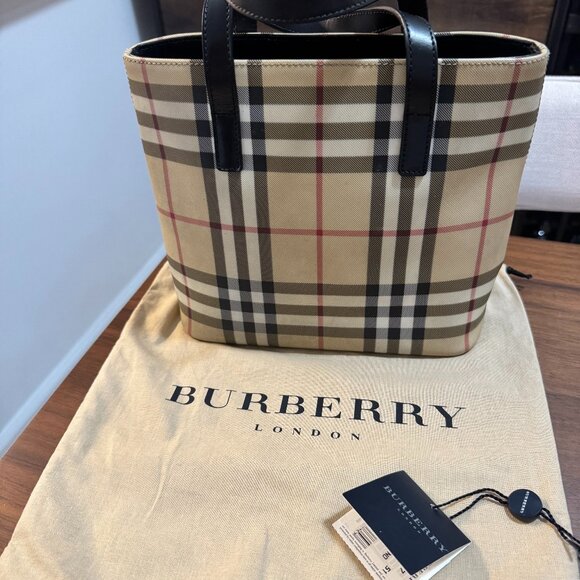 Burberry London Nova Check Top Handle Bag (Tote) - Tags Included - Picture 1 of 12